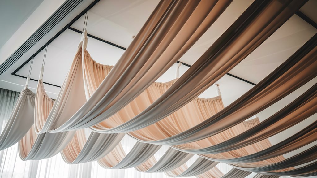 elegancki projekt falistych zasłon