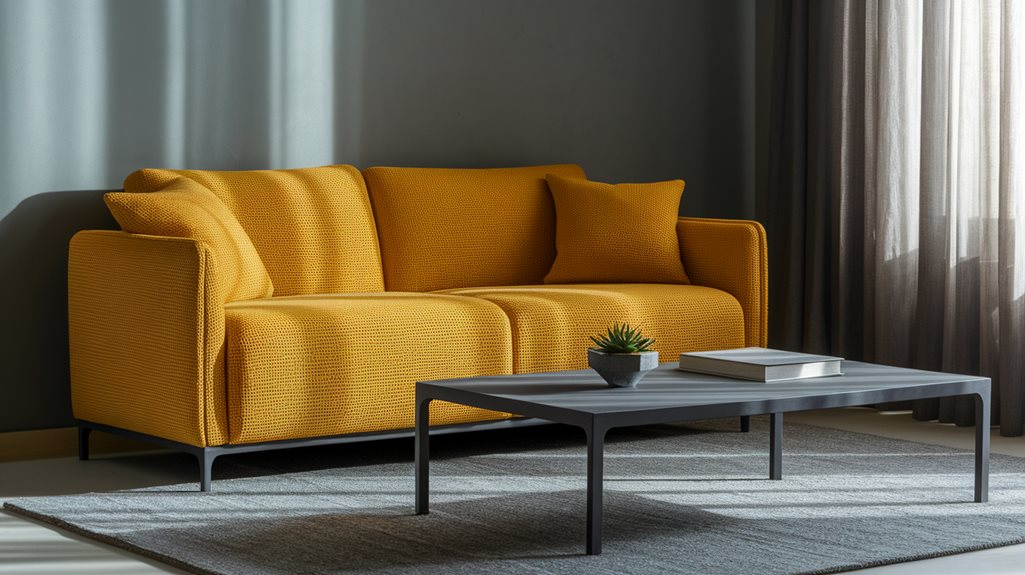 musztardowy szary balans kolorów