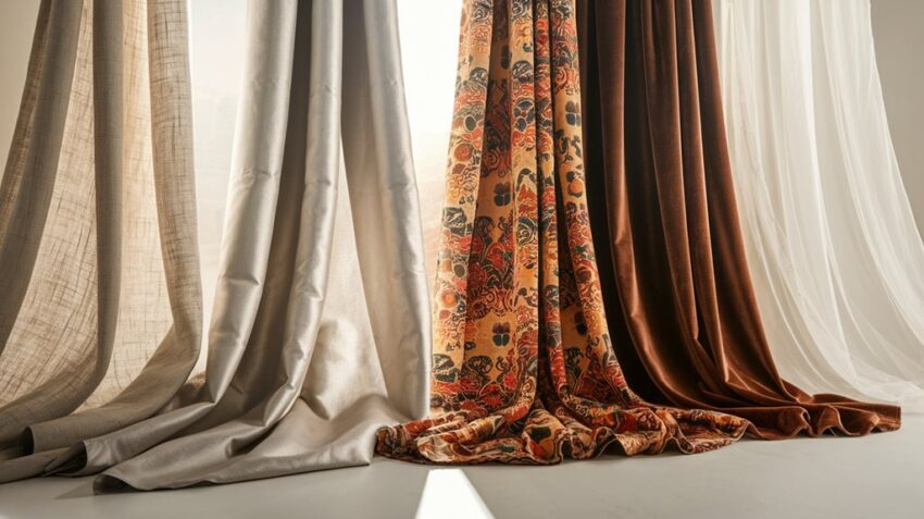 tkaniny na zasłony niewymagające prasowania