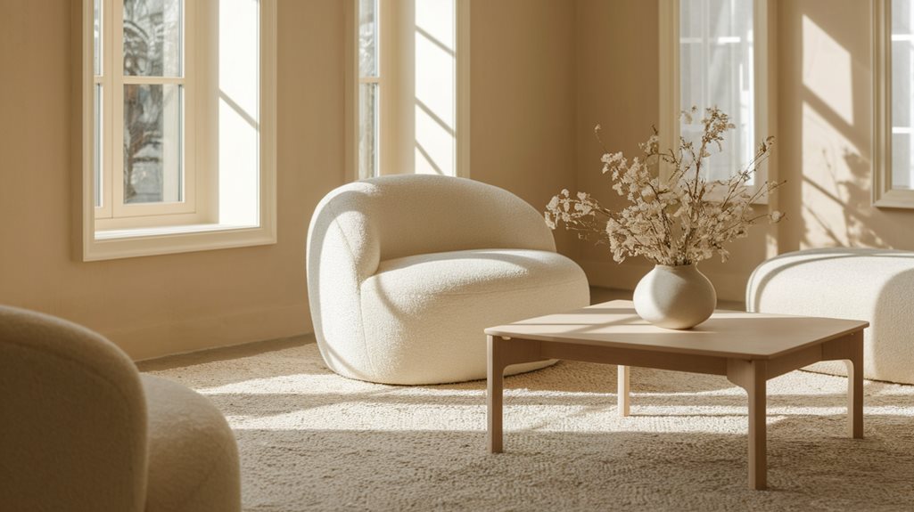 miękki beżowy i kremowy