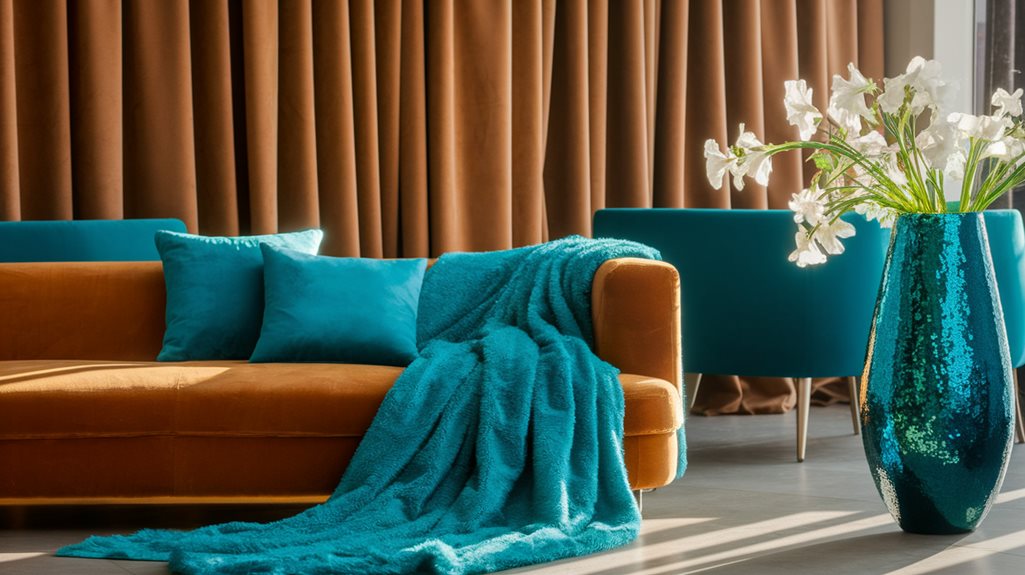 turkusowe i niebieskie akcenty