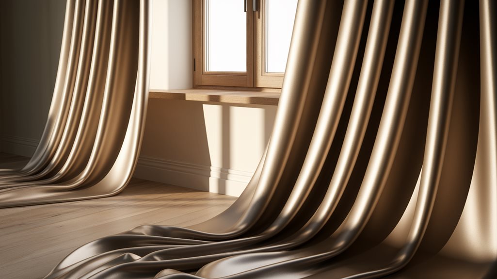 wpływ wizualny zasłon