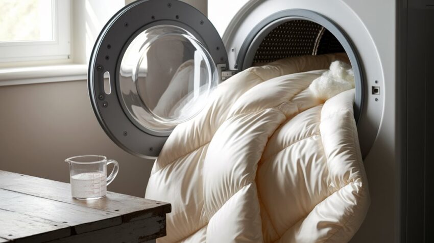prawidłowo prać kołdrę puchową