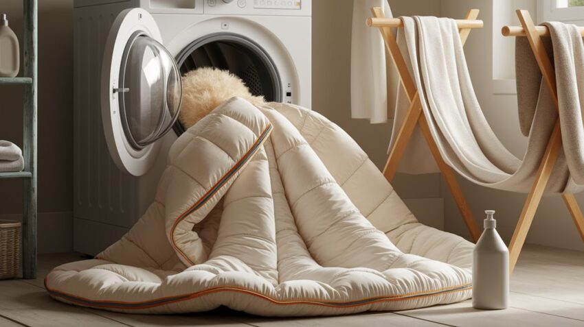 pranie dużej kołdry